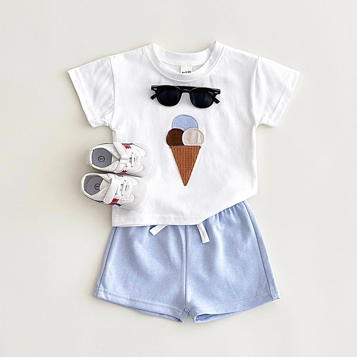 TRIPLE ICECREAM SET l Mega leuke summer baby peuter outfit voor de zomer