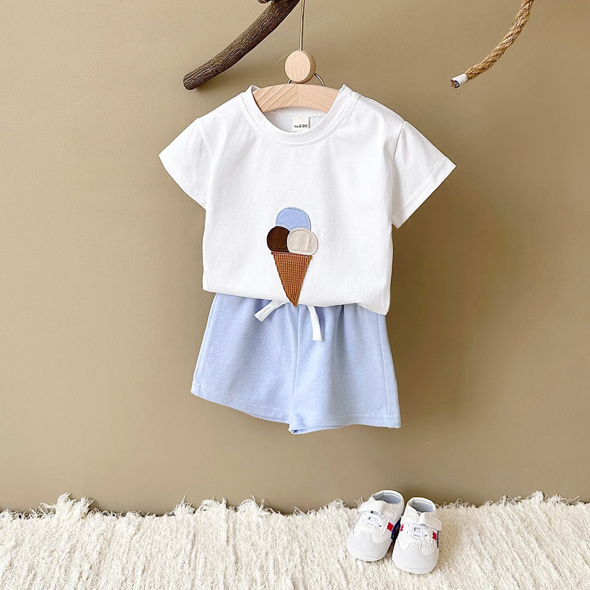 TRIPLE ICECREAM SET l Mega leuke summer baby peuter outfit voor de zomer