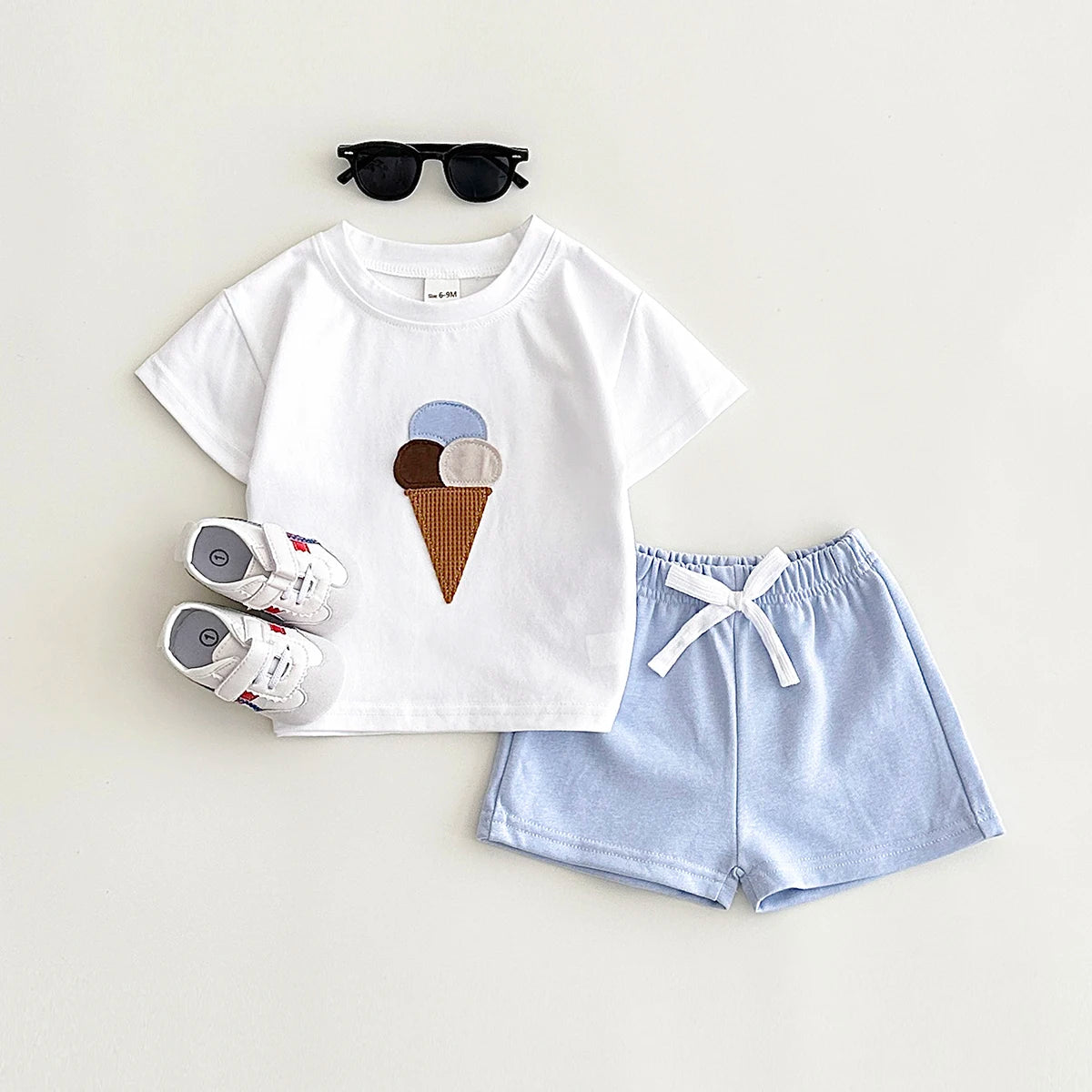 TRIPLE ICECREAM SET l Mega leuke summer baby peuter outfit voor de zomer