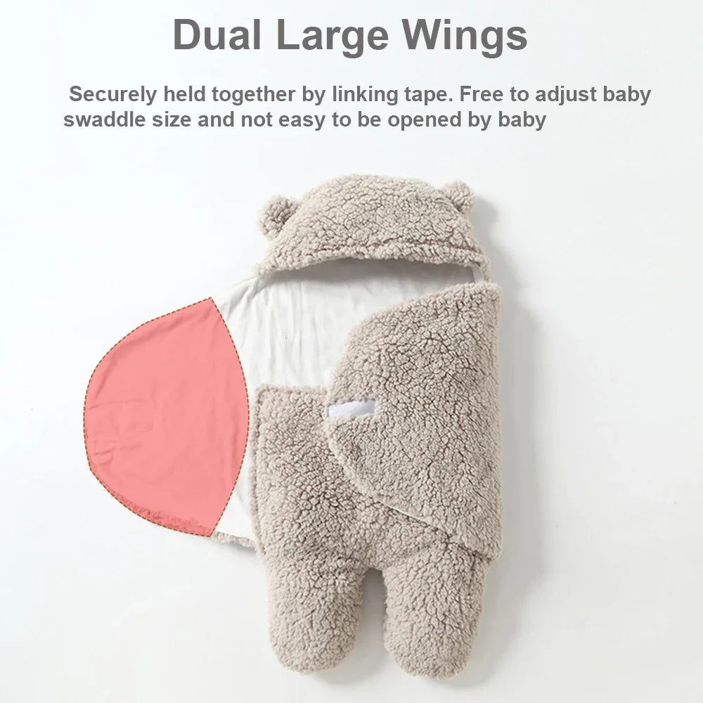 SnuggleBear™ - Baby Wikkel Deken